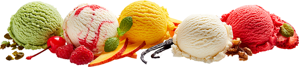 Luxury Sorbet Ice cream Serving image